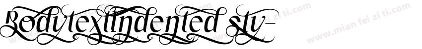 BodytextIndented sty字体转换